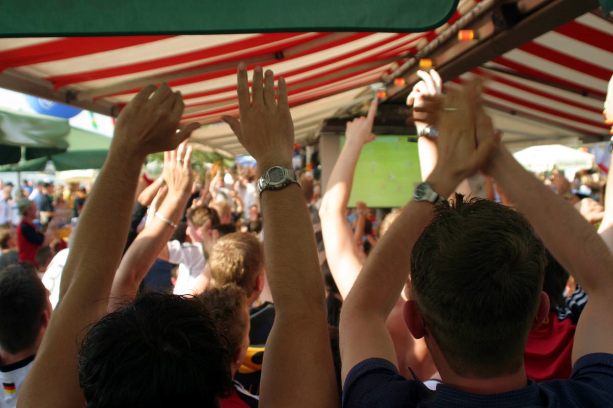 WK terrassen met schermen in Utrecht
